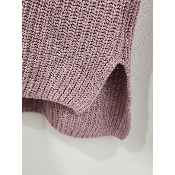 Olive and Oak Mauve Cut Out Back Knit Sweater Womens Size Medium - Picture 5 of 9